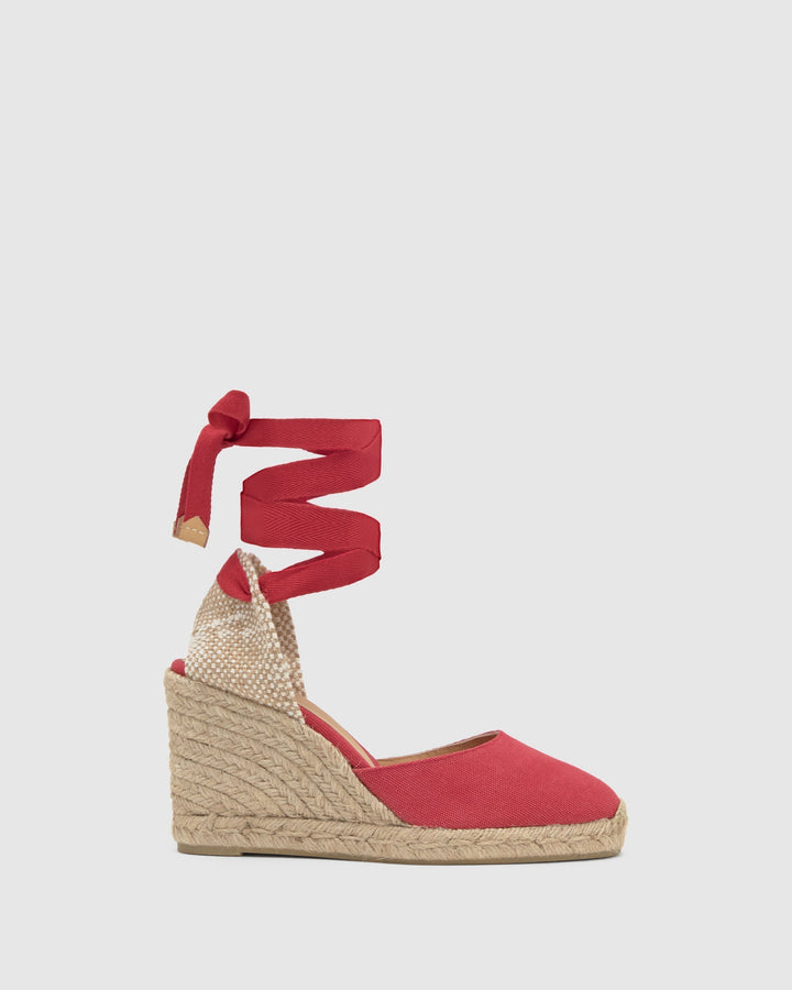 Holly Linnet Wedge Pumps – Red