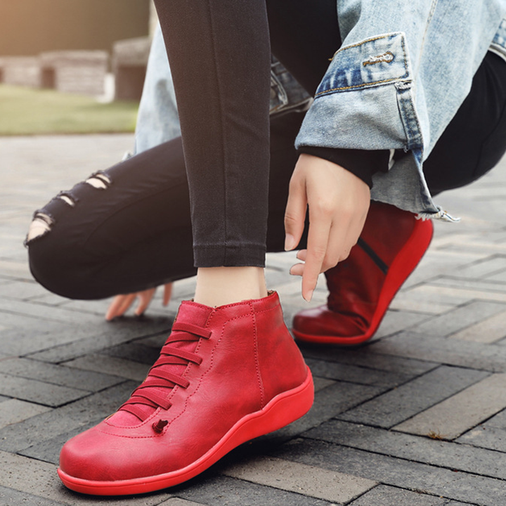 Poppy Fable Lace-Up Ankle Boots by Doramela