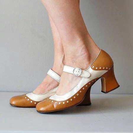 Sylvie Starling Block-Heel Pumps by Doramela
