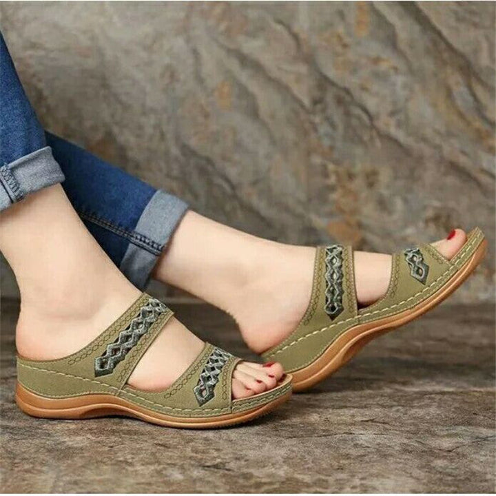 Isla Dove Platform Sandals by Doramela