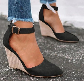 Marlow Minuet Wedge Pumps by Doramela