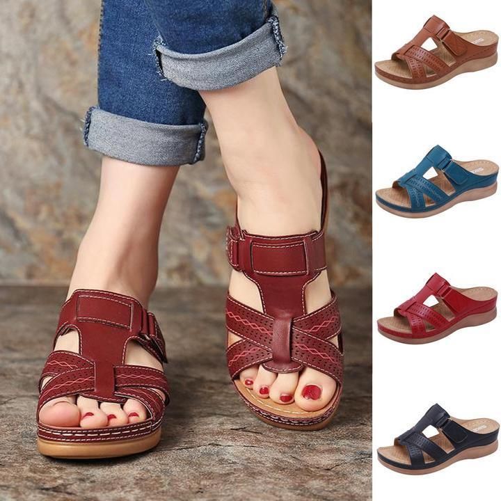 Willa Starling Peep-Toe Sandals by Doramela