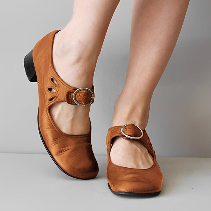 Rowan Linnet Mary Jane Flats – Brown