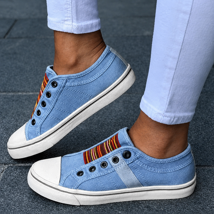 Quinn Veranda Slip-On Sneakers – Blue