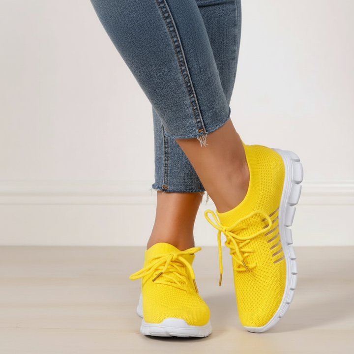 Kelsey Peony Everyday Sneakers – Yellow