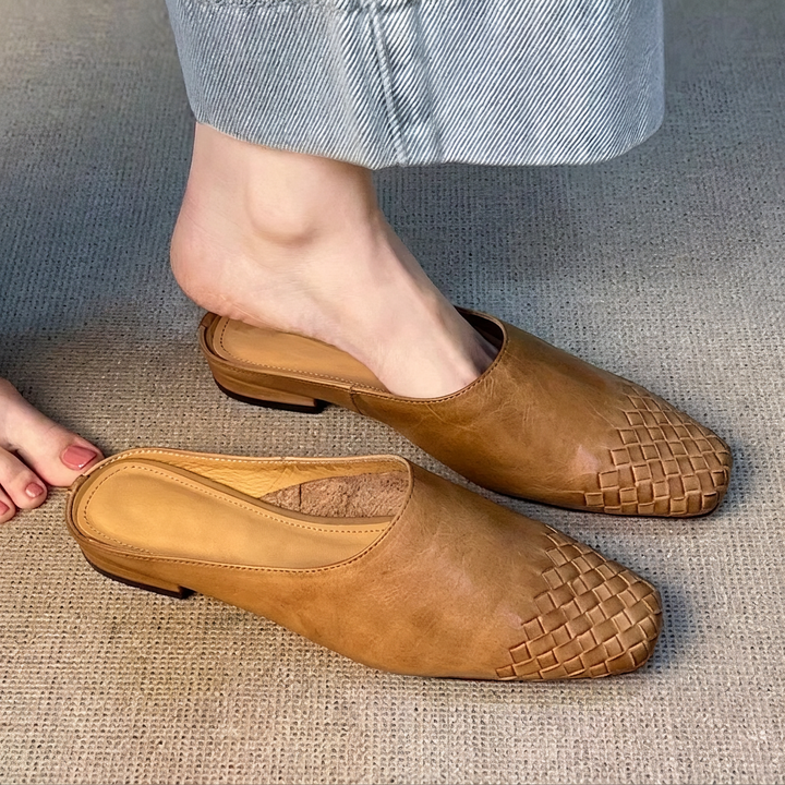 Emery Linnet Mules – Khaki