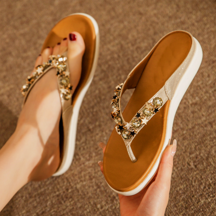 Belle Serenade Slide Sandals by Doramela