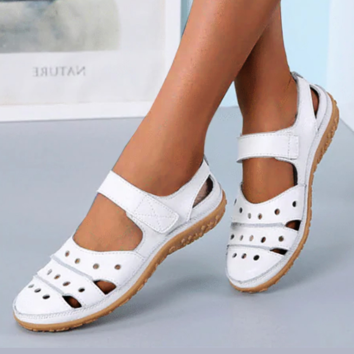 Sadie Dove Flat Sandals by Doramela