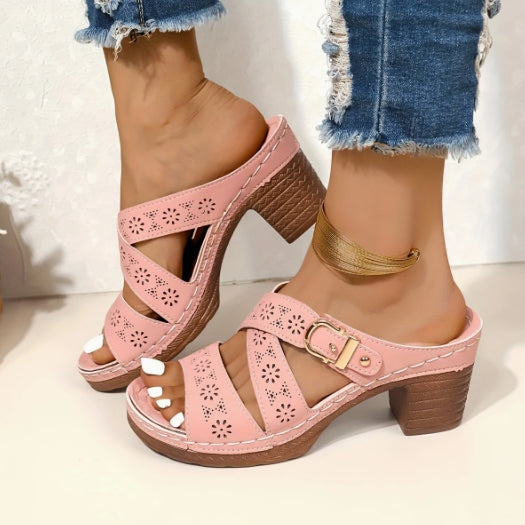 Willow Dove Wedge Sandals by Doramela