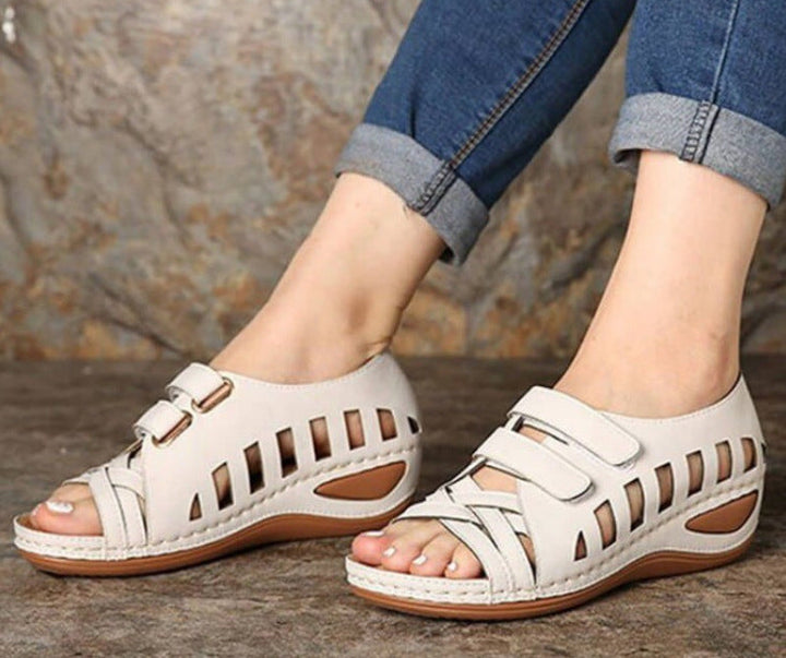 Rhea Glade Wedge Sandals by Doramela