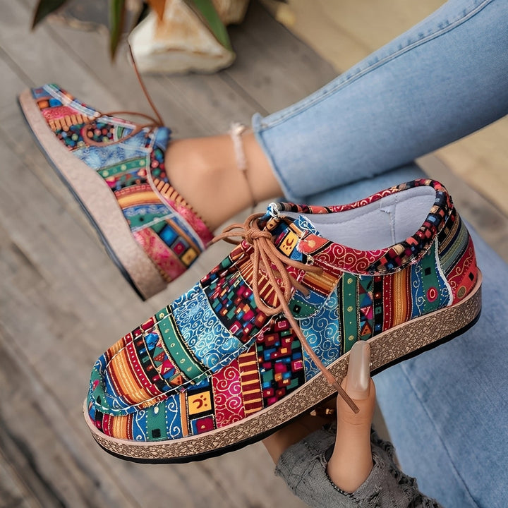 Lacey Peony Loafers – Multicolor