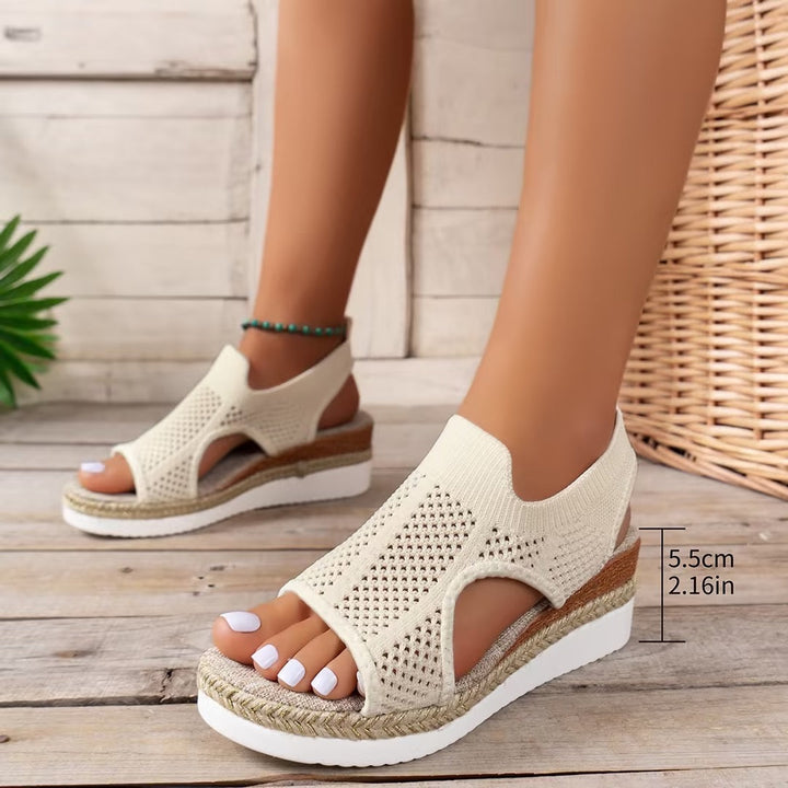 Mabel Starling Peep-Toe Sandals by Doramela