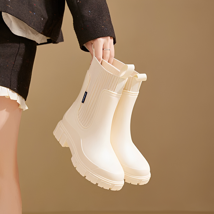 Reagan Pavilion Ankle Boots – Beige