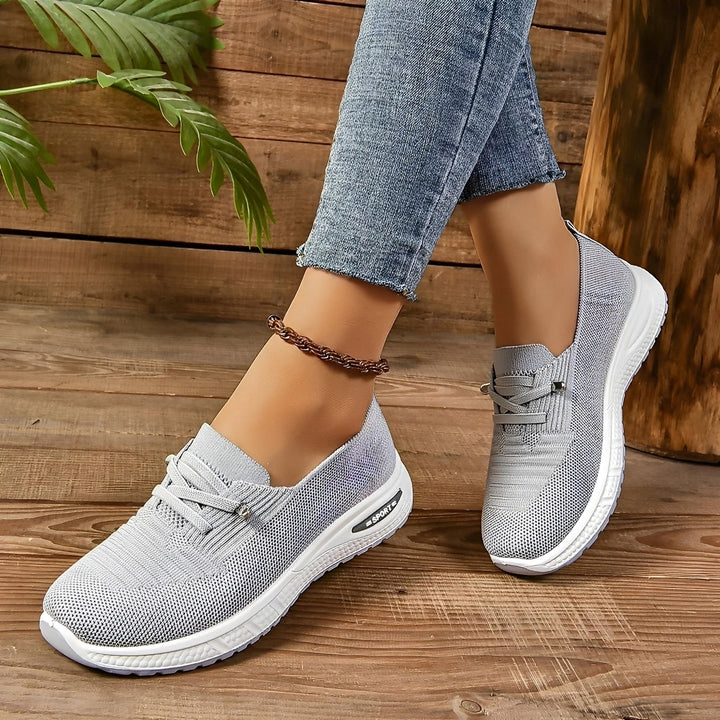 Presley Peony Everyday Sneakers – Gray