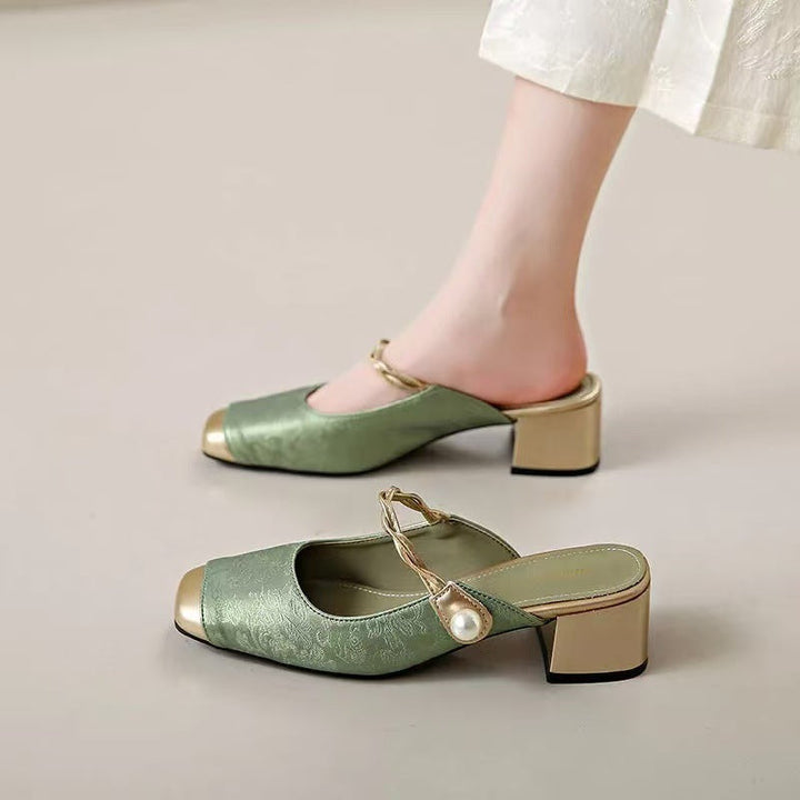 Darcy Minuet Flat Mules by Doramela