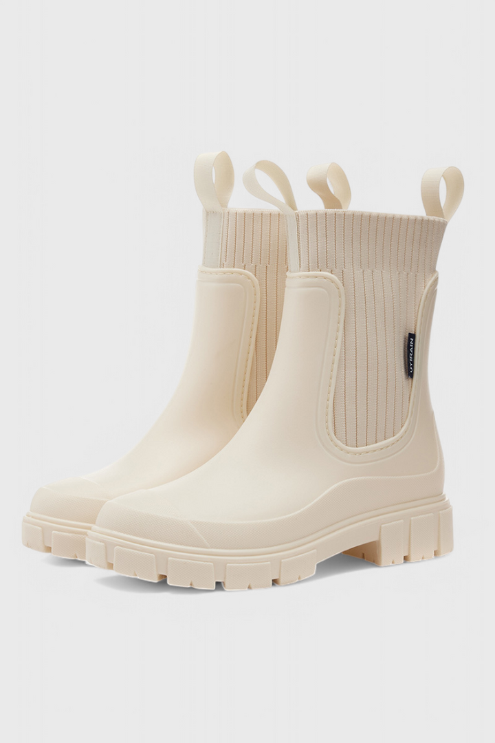 Jocelyn Gardenia Chelsea Ankle Boots – Beige