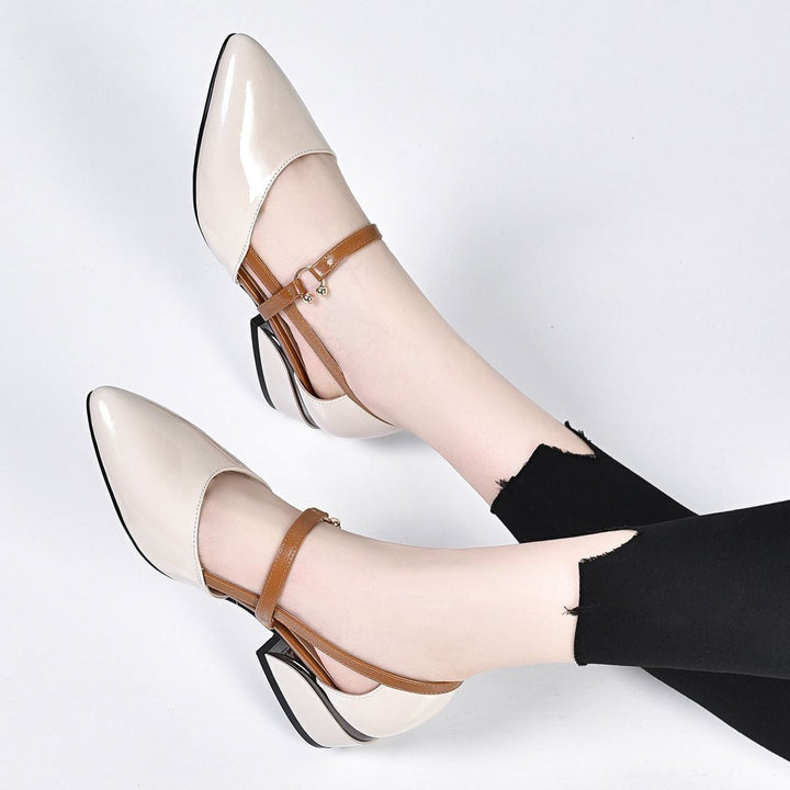 Livia Minuet Pointed-Toe Slingback Pumps by Doramela
