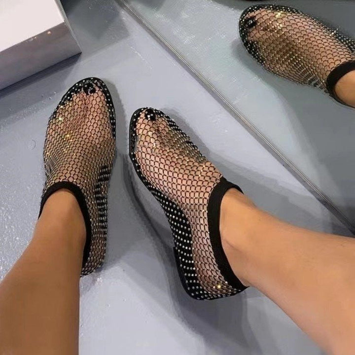 Bonnie Serenade Mesh Slip-On Flats by Doramela