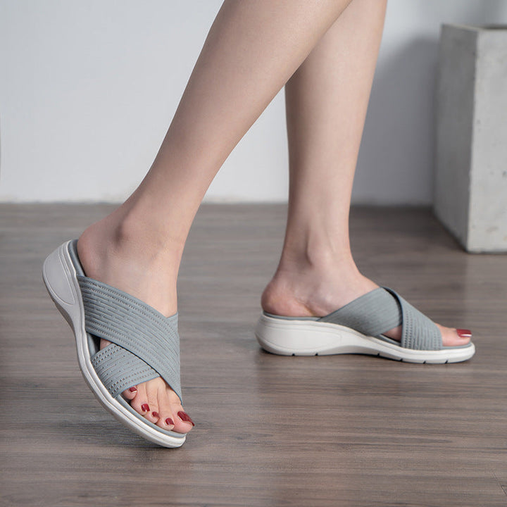 Esme Starling Wedge Sandals by Doramela