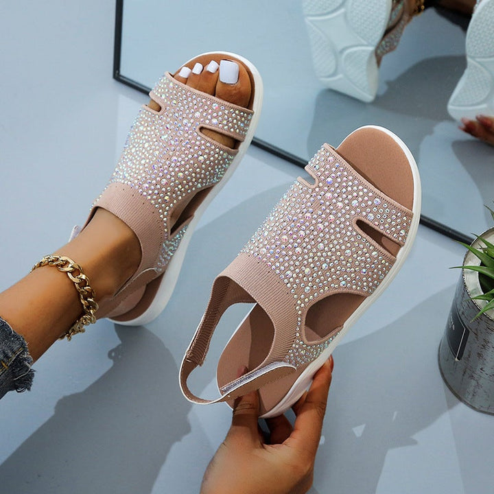 Leonie Fable Peep-Toe Sandals by Doramela