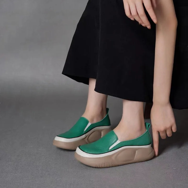 Olive Starling Loafers by Doramela