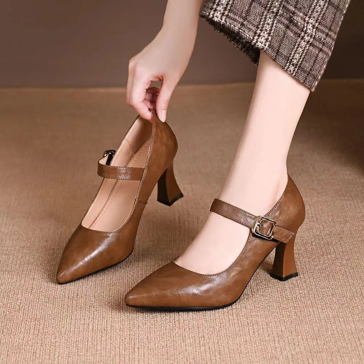 Poppy Serenade Elegant Pumps by Doramela