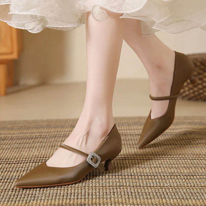 Willa Minuet Kitten-Heel Pumps by Doramela