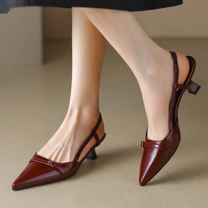 Rhea Serenade Kitten-Heel Pumps by Doramela