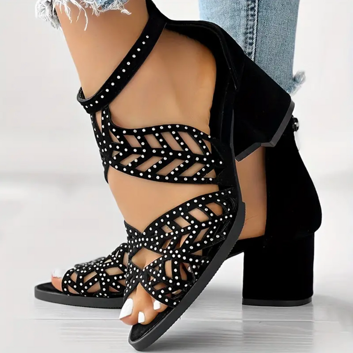Greta Glade Heeled Sandals by Doramela
