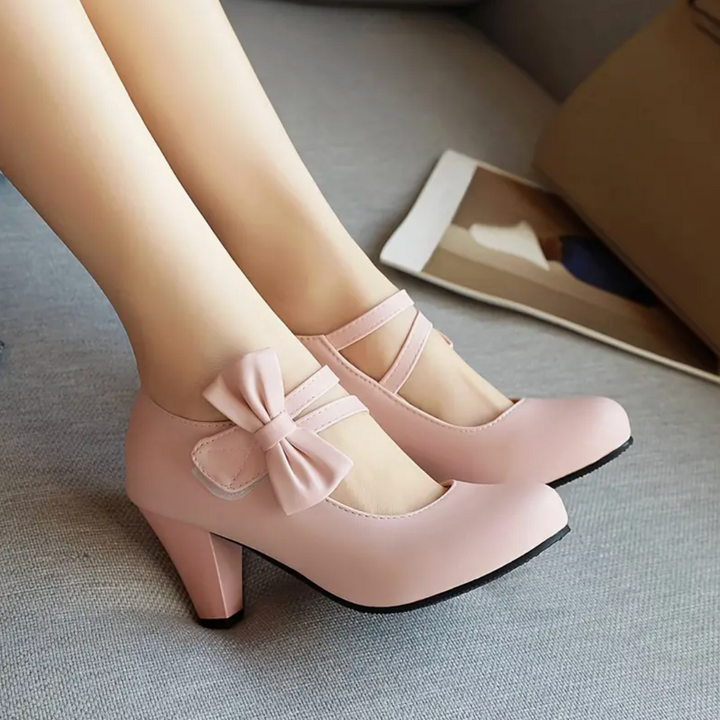 Gigi Dove Kitten-Heel Pumps by Doramela