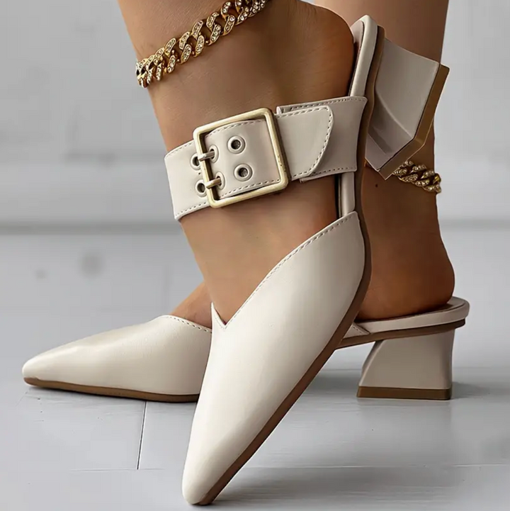 Maya Minuet Block-Heel Pumps by Doramela