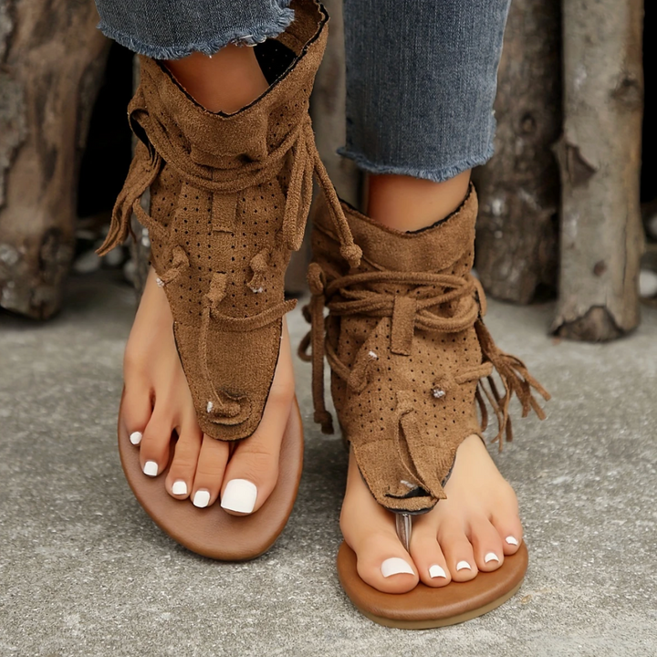 Molly Glade Flat Sandals by Doramela