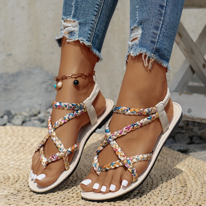 Talia Starling Buckle Sandals by Doramela