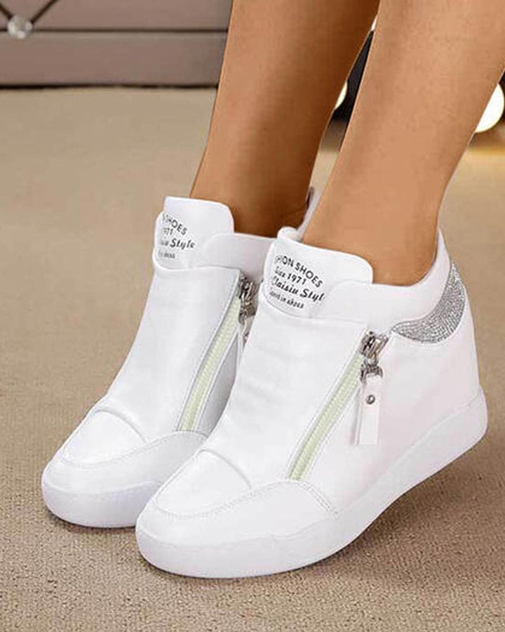Mallory Pavilion Ankle Boots – White