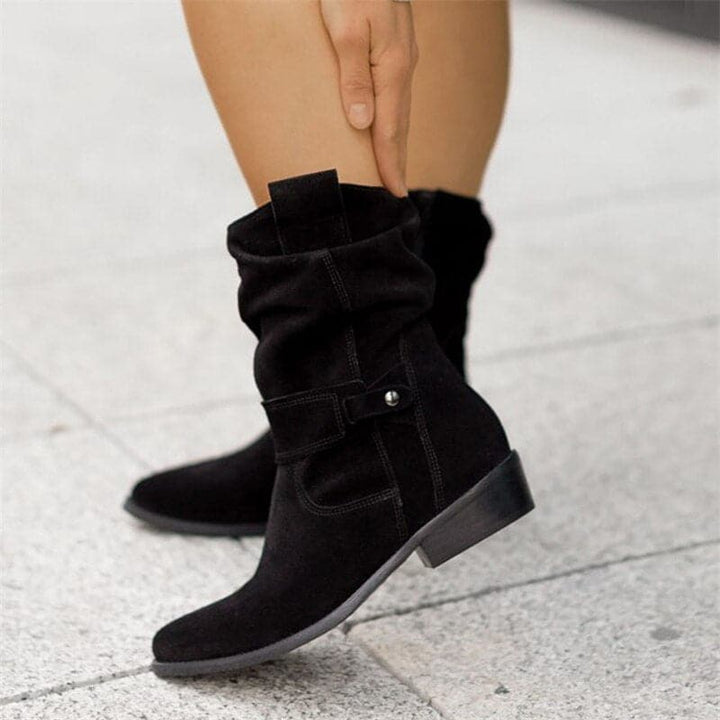Teagan Gardenia Knee-High Boots – Black