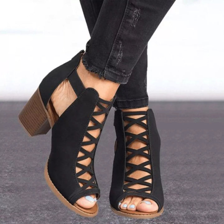 Lennox Linnet Heeled Sandals – Black