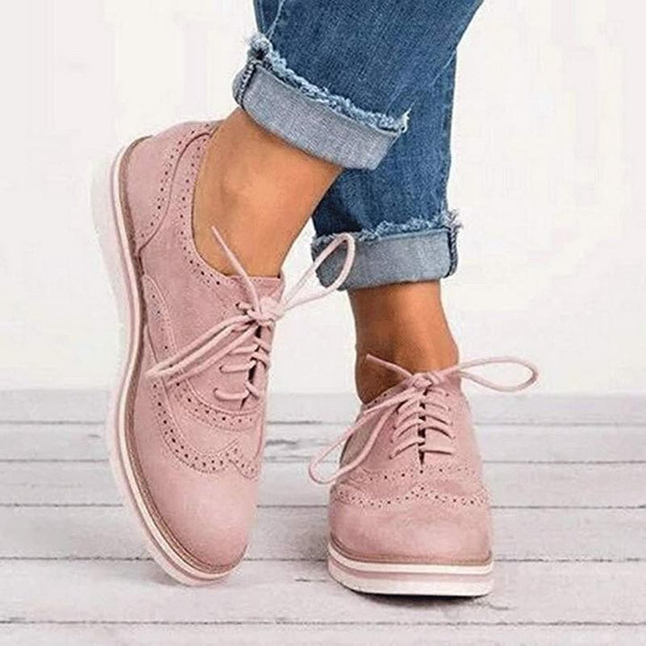 Kennedy Pavilion Derby Shoes – Pink