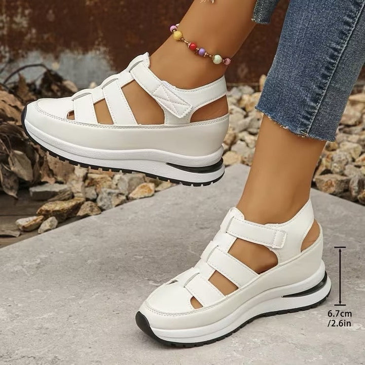 Ruby Dove Platform Sandals by Doramela