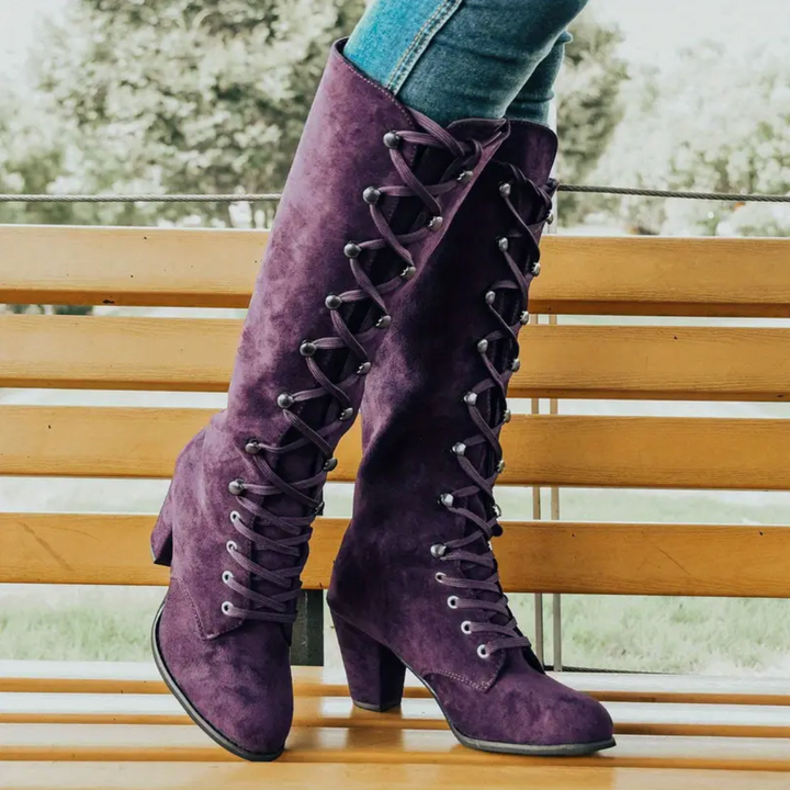 Phoebe Serenade Knee-High Boots by Doramela