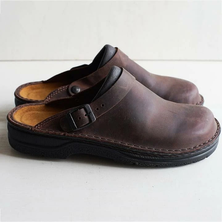 Camryn Peony Clogs – Dark Brown