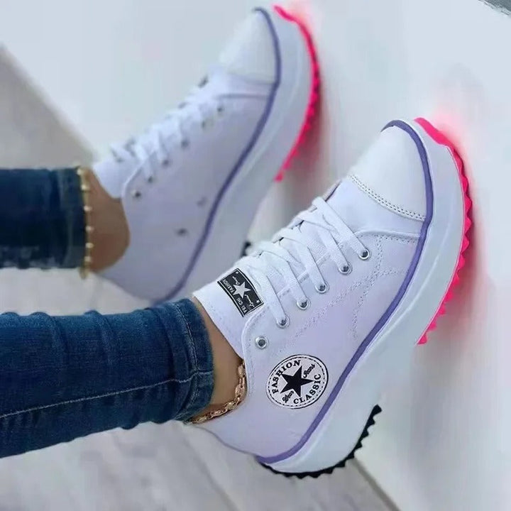 Teagan Peony Everyday Sneakers – White
