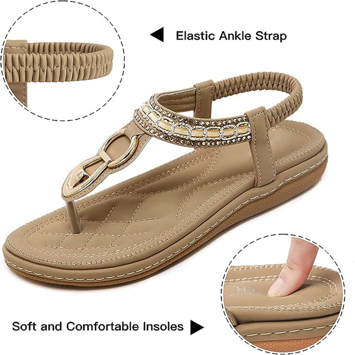 Hattie Starling Embellished Sandals by Doramela